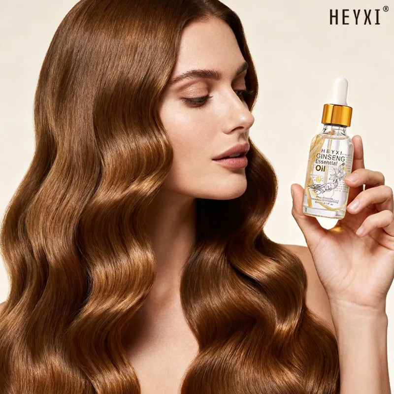 Ginseng Moisturizing Essence Oil Lasting Nourishment Soft Hair Qme Smoothing & Straightening