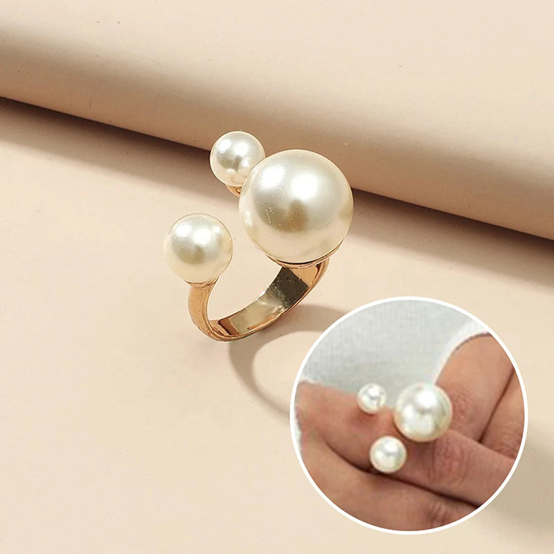 Simple Flower Fingertip Nail Rings Photo Open Ring Studio Supplies Qme