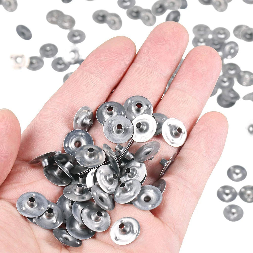 Metal Candle Wicks Sustainer Tabs Multi-purpose Base Handmade DIY Qme