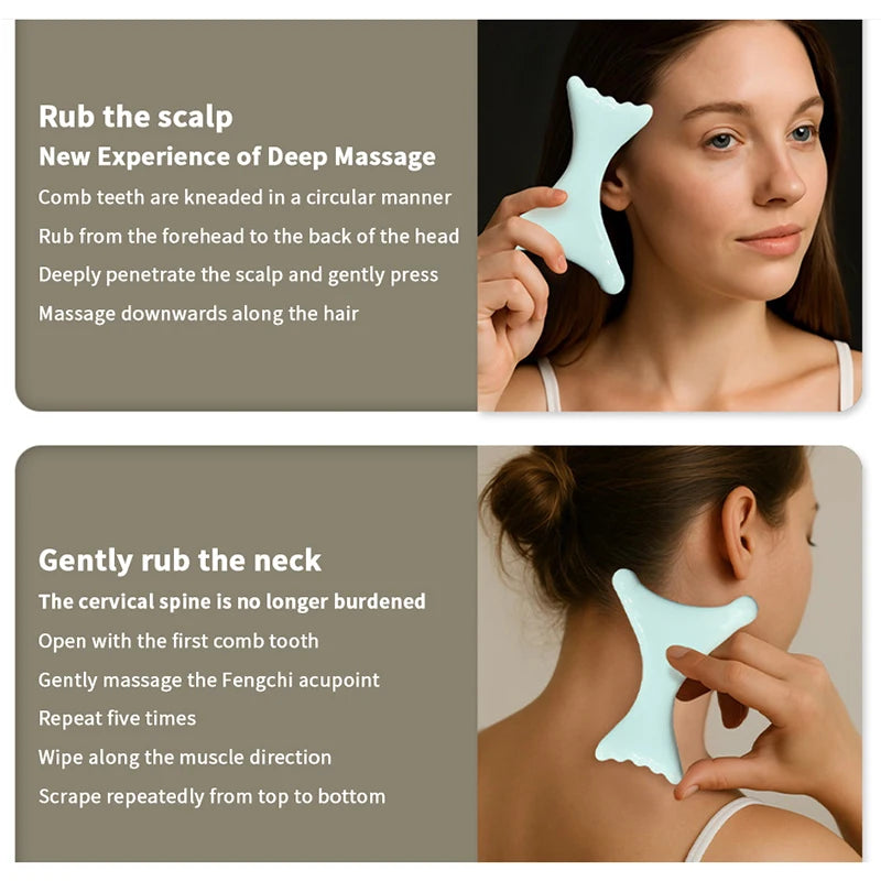 Ceramic Gua Sha Massage Board Antistatic Thermal Conductive Scraping Qme