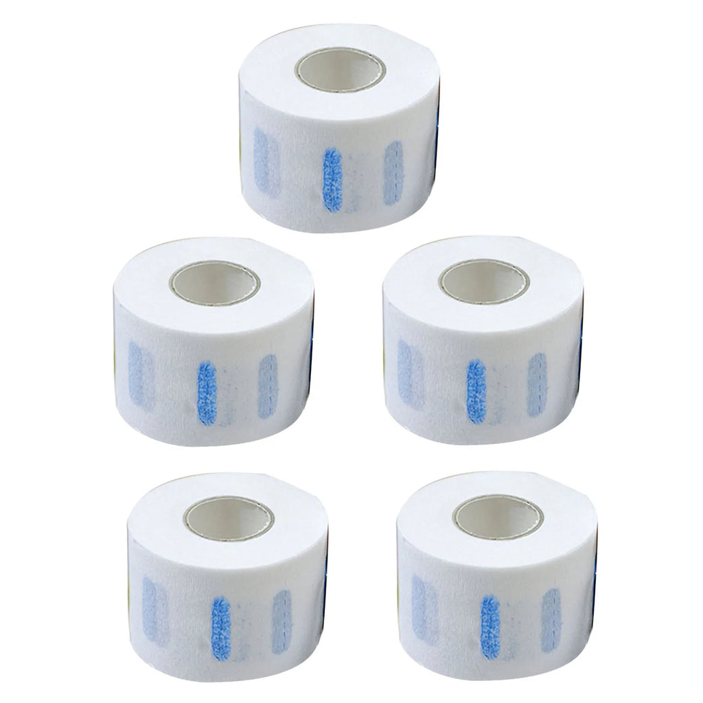 5 Rolls Neck Strips White Professional Stretchy Barber Neck Strips Paper Hairdressing Tool for Hair Cutting White Neck Strips Qme