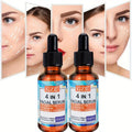 2pcs GZE 4-in-1 Face Serum with Hyaluronic Acid, Peptides, Vitamin C & E, Hydrates, Suitablefor All Skin Types Qme Face Serum 30ml