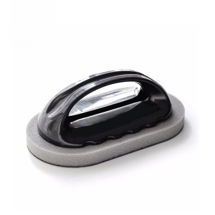 Emery Sponge Wipe Handle Pot Bowl Cleaning Decontamination Black Dirt Qme MULTI