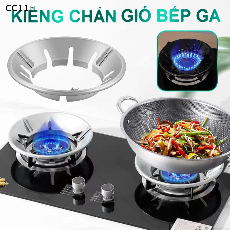 8-slot Eco Friendly Windproof Energy Saving Gas Stove Cover Gather Qme