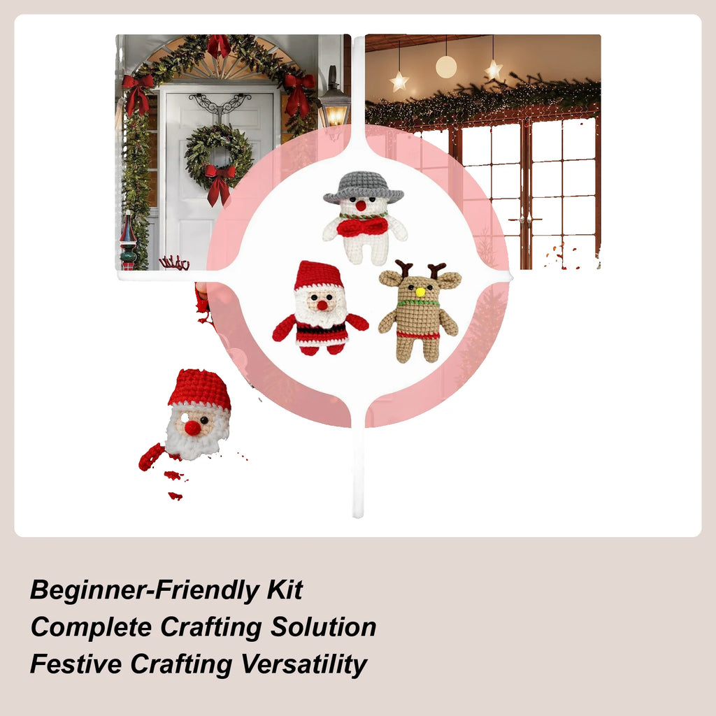 Christmas Crochet Kits Adults DIY Craft Doll Teens Enthusiasts Qme China Mainland