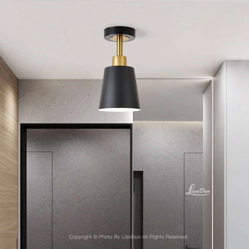 Nordic Style LED Aisle Corridor Ceiling Lights Bedroom Hotel Study Home Interior Decoration Lighting Balcony Ceiling Lamps Qme