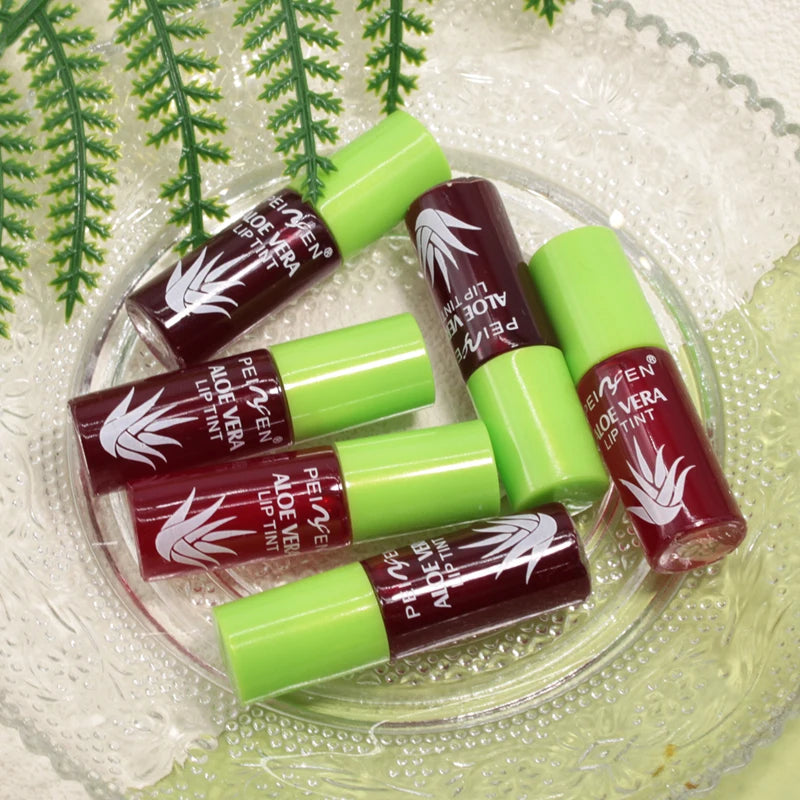 6-pack Aloe Vera Tinted Lip Oil Hydrating Moisturizing Small Glaze Qme