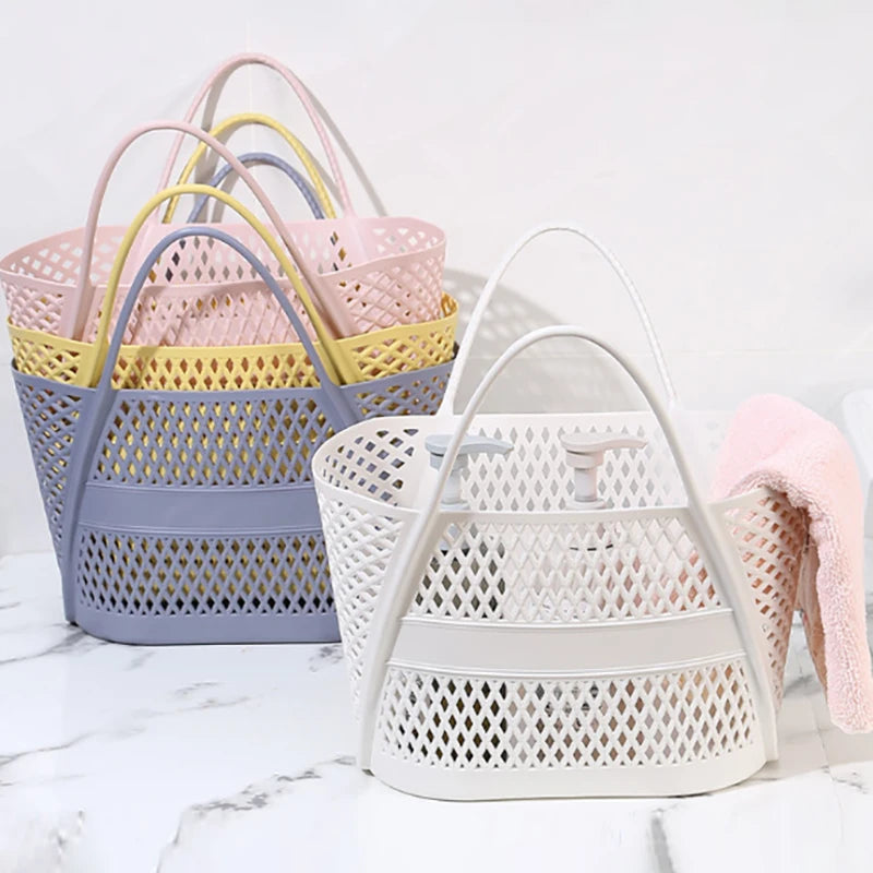Household Hamper Categorized Wash Storage Basket Plastic Drainage Qme