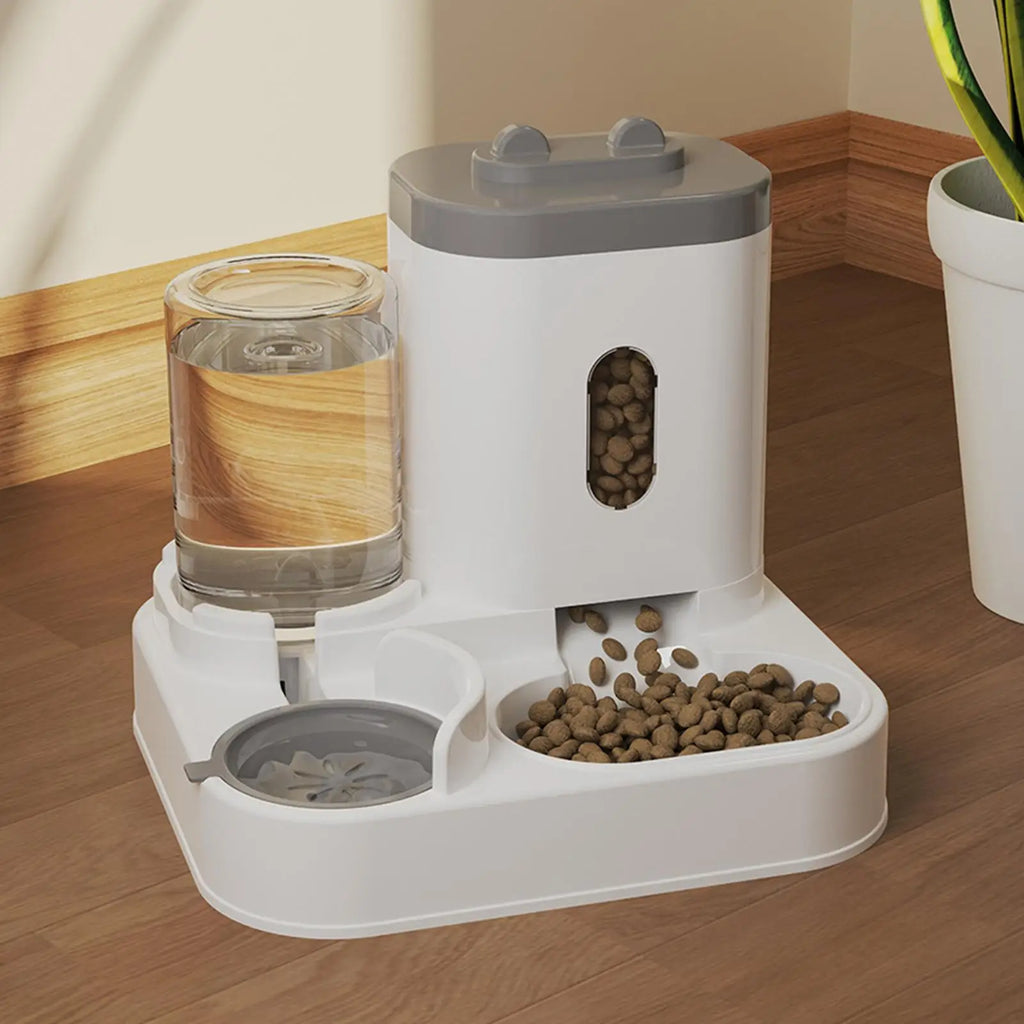 Automatic Feeder 2-in-1 Smart Drinking Food Dispenser Cat Outdoor Qme