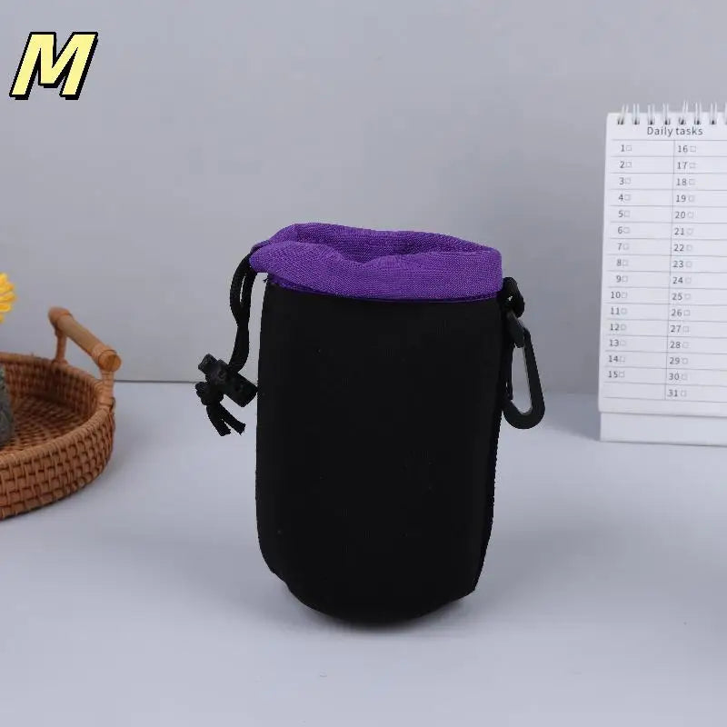 Camera Lens Cover Neoprene Bag Waterproof Soft Pouch Shockproof Most Qme M Purple