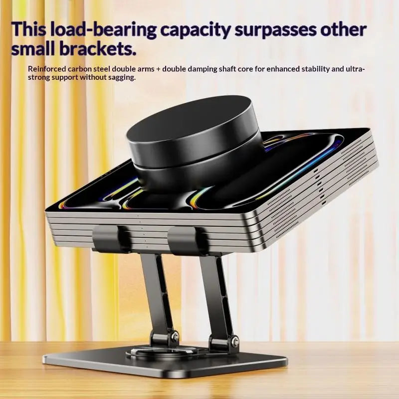 4 Tablet Stand Holder 360 Degree Rotation Foldable Desk Table Office Qme