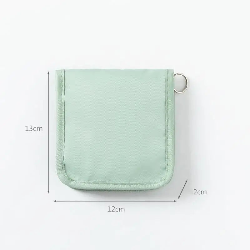 Portable Medical Pouch Foldable Pill Organizer Zipper Sort First Aid Qme S Green
