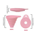 Soft Funnel Wide Mouth Foldable Heat Resistant Liquid Powder Transfer Qme Pink China Mainland