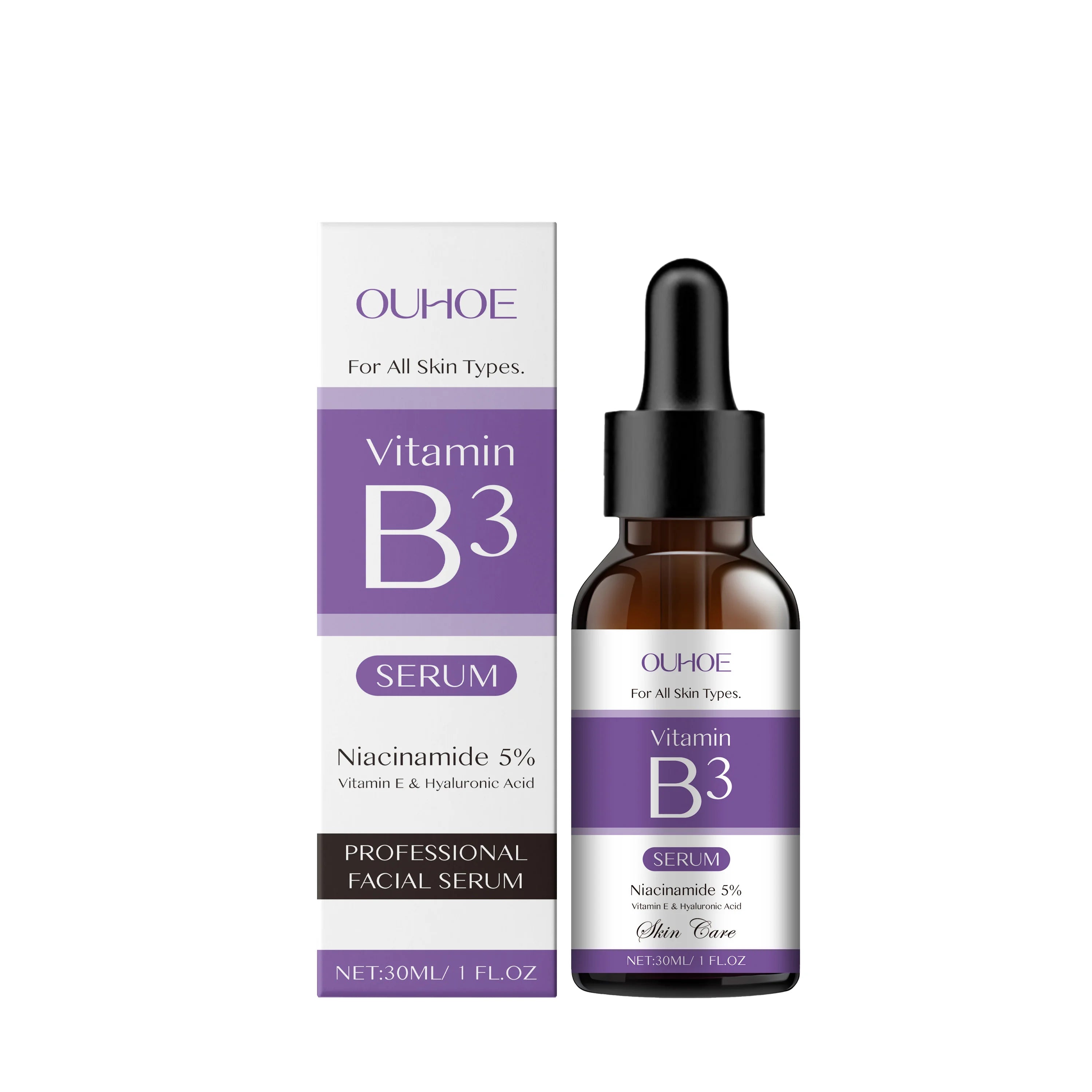 Niacinamide Facial Serum Vitamin B3 Wrinkles Pigment Dark Spot Removal Correcting Glow Serum Face Whitening Moisturizer Serum Qme 1pc