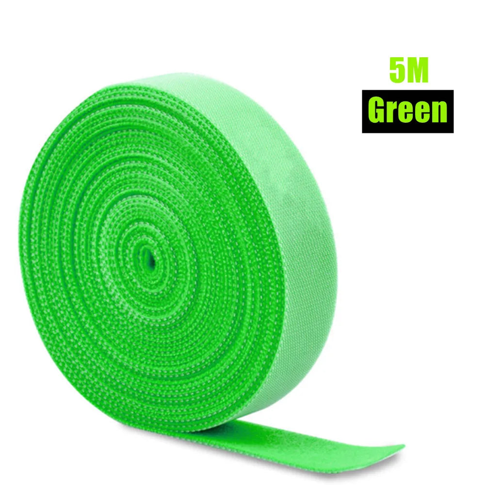 5/3/2/1/0.5m Cable Organizer USB Cable Wire Winder Clip Earphone Mouse Cables Management USB Charger Protector For Mobilephone Qme Green 5m