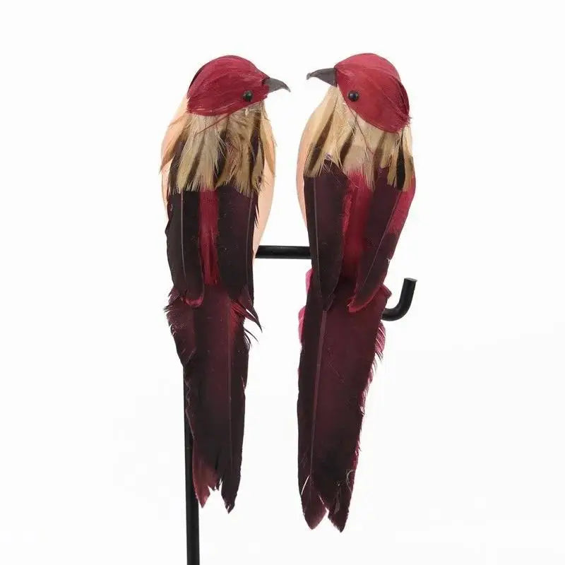 Creative Foam Feather Artificial Parrot Imitation Bird Model Home Qme
