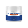 50g Ultra Moisturizing 40% Urea Aloe Vera Foot Cream to Soften Cracked Feet - Gentle Exfoliating Daily Foot Care Solution Qme WHITE Shea Butter