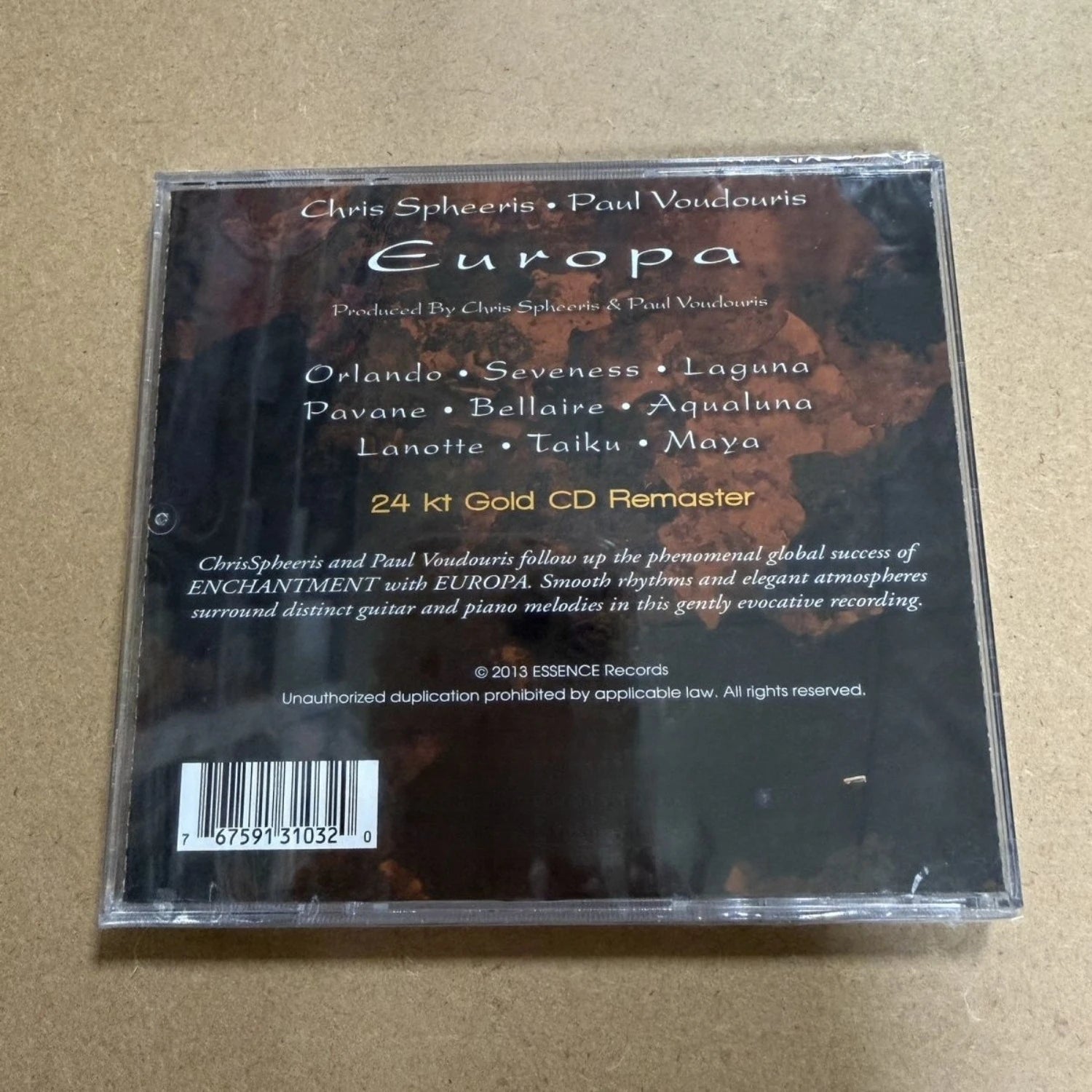 New Age Gold Disc Jewel Case CD Set, Mellow Acoustic Guitar Tracks for Audiophile Warm Test & Europa Instrumental Collection Qme