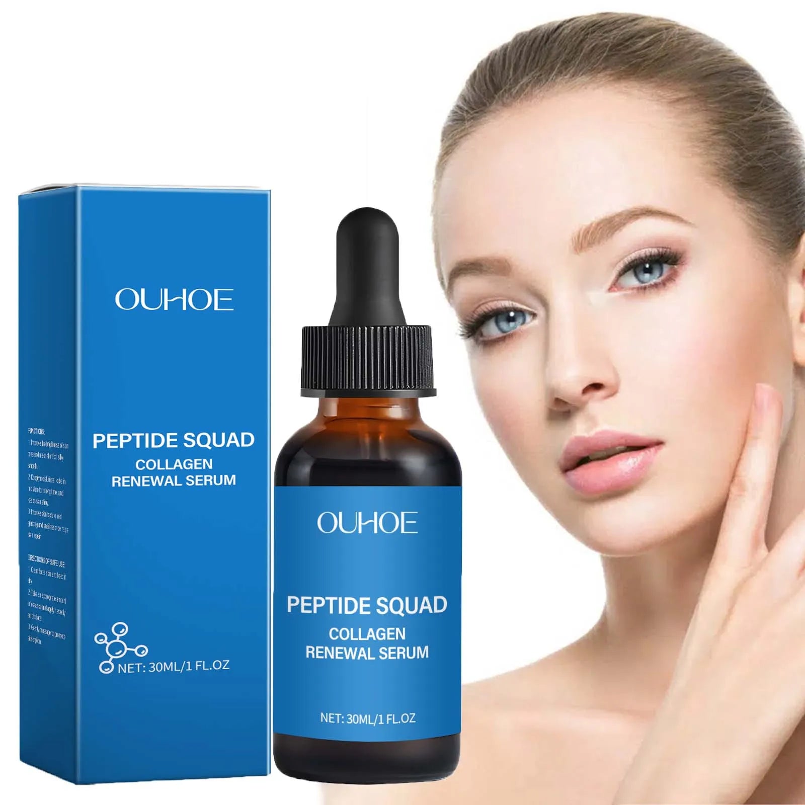 Collagen Polypeptide Essence Fade Fine Lines Lifting Firming Moisturizing Skin Care Tightening Skin Nourishing Facial Serum Qme
