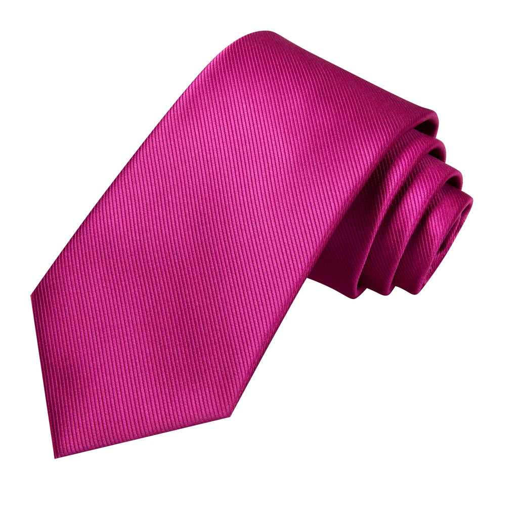 Hi-tie Men's Ties Solid Pink Green Jacquard Necktie Accessories Daily Qme