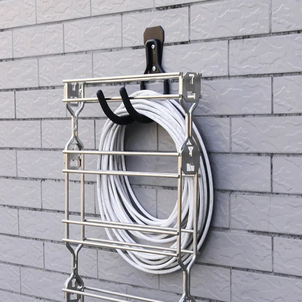 Cable Metal Hook Bracket Garage Garden Tool Organizer Anti-slip Load-bearing Groove Plate Wall Hooks Gardening Tool Accessories Qme
