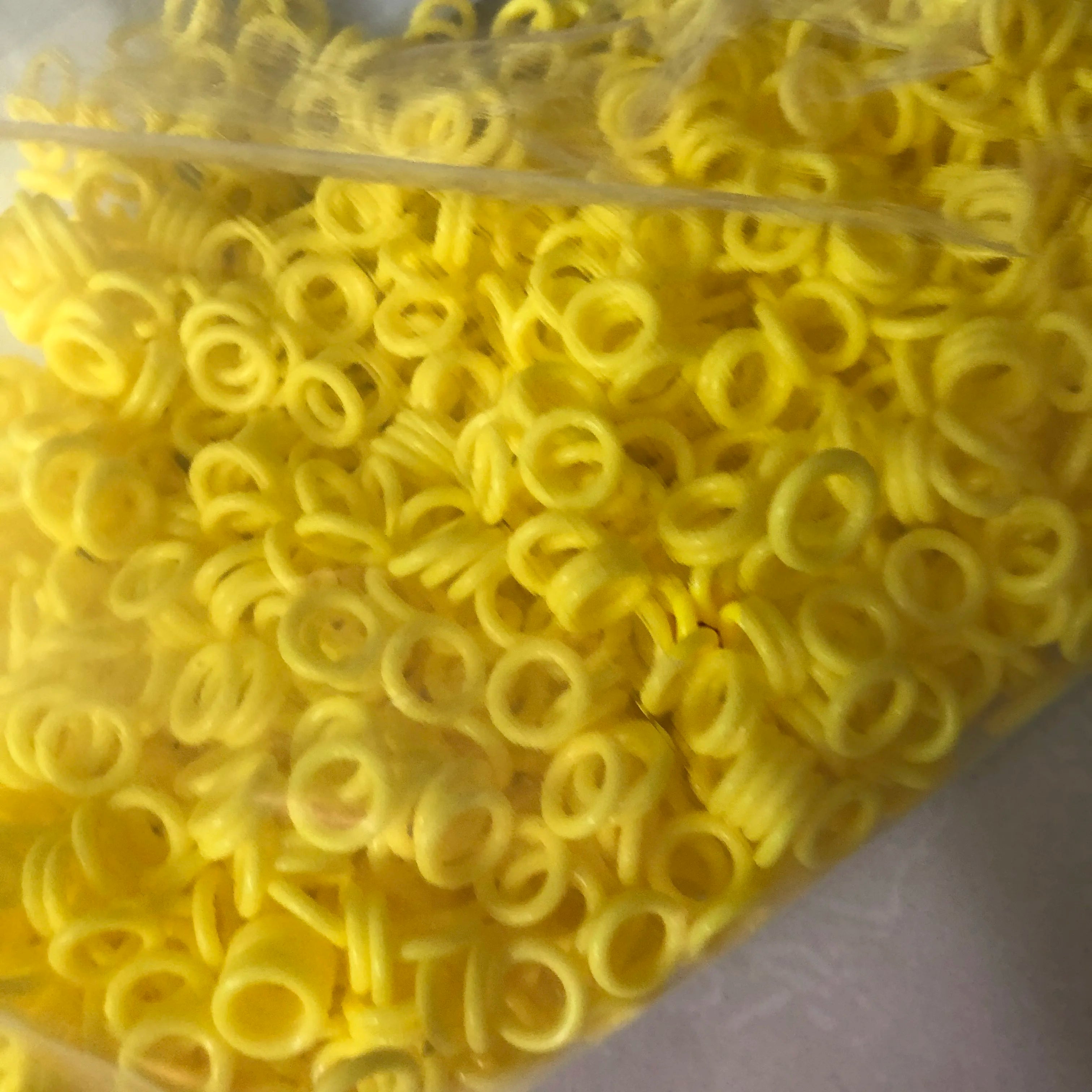 200pcs Silicone Soft O-Rings For Wrap Coil Tattoo Machine Gun Spring Accessories Supply Qme YELLOW