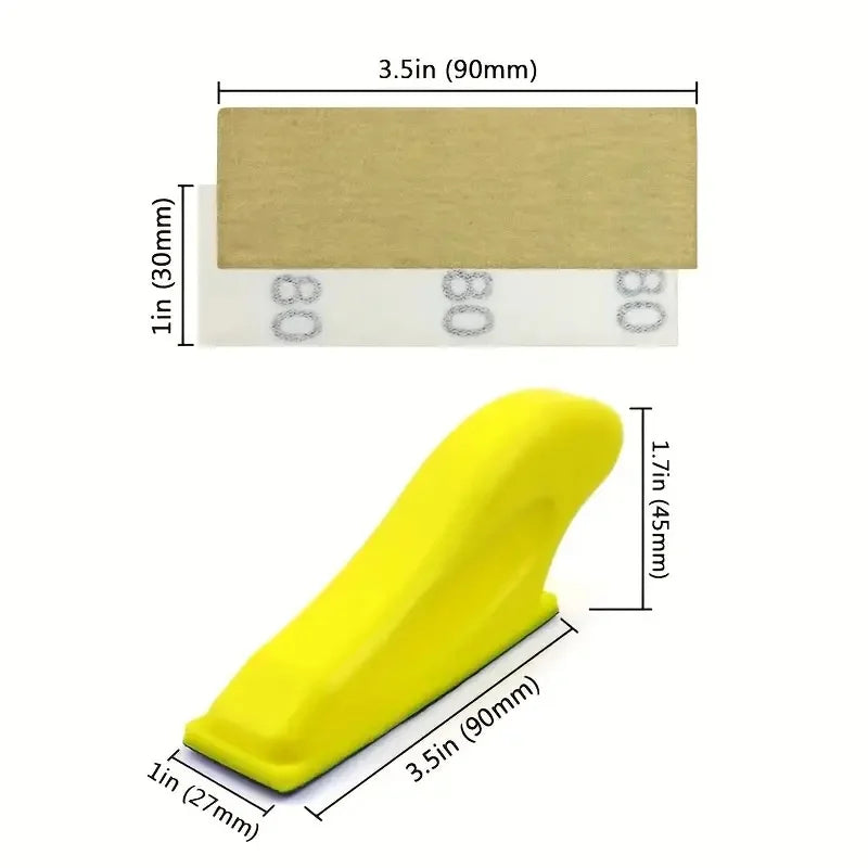 Precision Mini Sander Kit: 80-600 Grits, Ideal for Crafts & Tight Spaces, with Polishing Tools, Compatible with Angle Grinders Qme