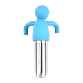 Stainless Steel Creative Human-shaped Tea Infuser Kitchen Home Use Qme one size Blue