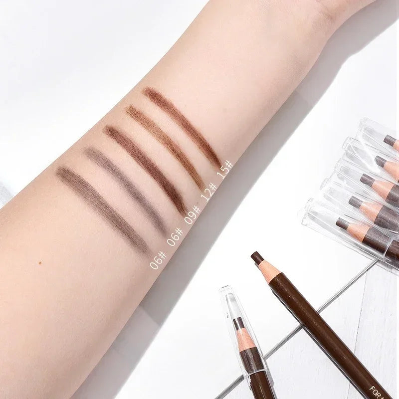 Waterproof Art Tint Makeup Eye Brow Pen 5pcs Professional Microblading Pencil Eyebrow Tattoo Tint Enhancers Cosmetic Wholesale Qme