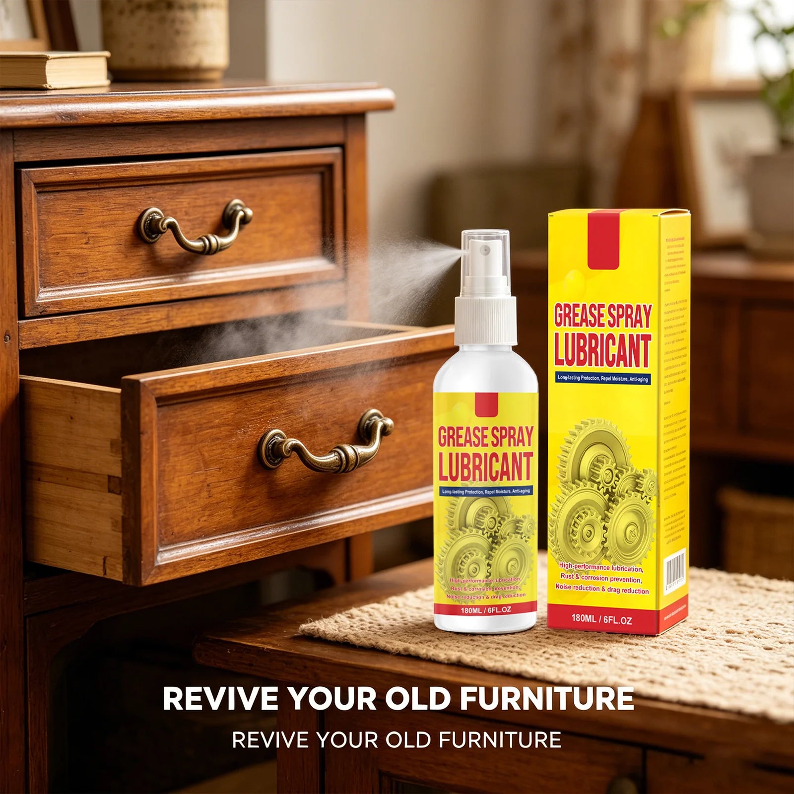 Multi-purpose Rust Remover Eliminate Rust Stains Reduces Friction & Noise Waterproof Long-Lasting Protection Rust Removing Spray Qme