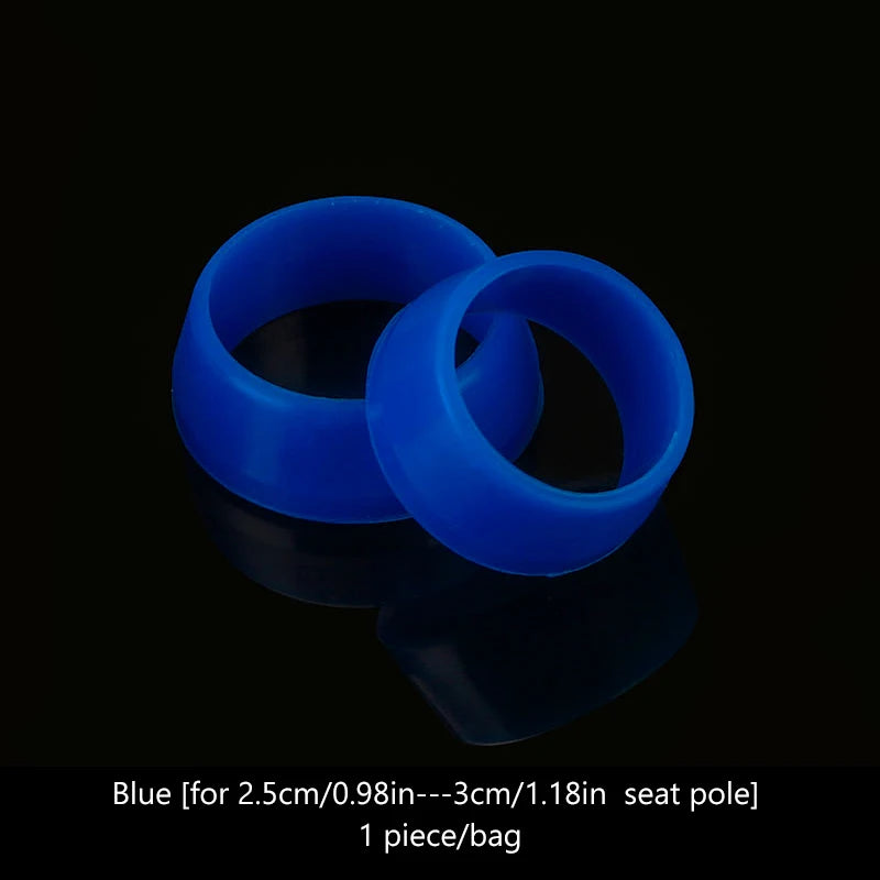 Bicycle Silicone Waterproof Mountain Bike Seat Post Protection Rubber Qme Blue