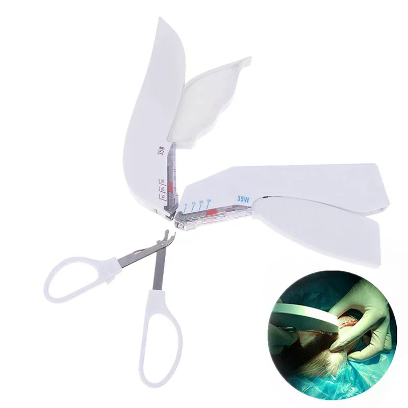 Profession Medical Surgery Special Stainless Steel Skin Stitching Machine Disposable 35W Surgery Skin Stapler Suture Stapler Qme