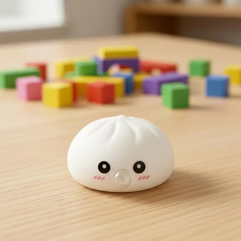 Cute Bubble-blowing Squeeze Bun Steamer Basket Toy Squishy Dumpling Qme
