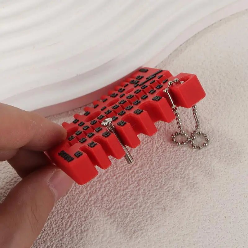 Thread Checker 3D Printed Wire Screw Measuring Tool Drill Bit Gauge Qme