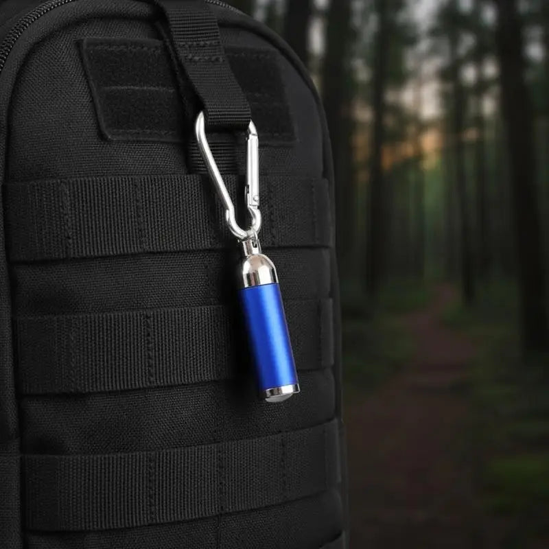 Multi-function Keychain Lamp LED Mini Flashlight Telescopic Strong Qme