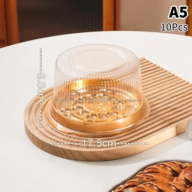 Round Shape Cheese Mousse Packing Boxes Food 4 6 8 Reusable Qme A5