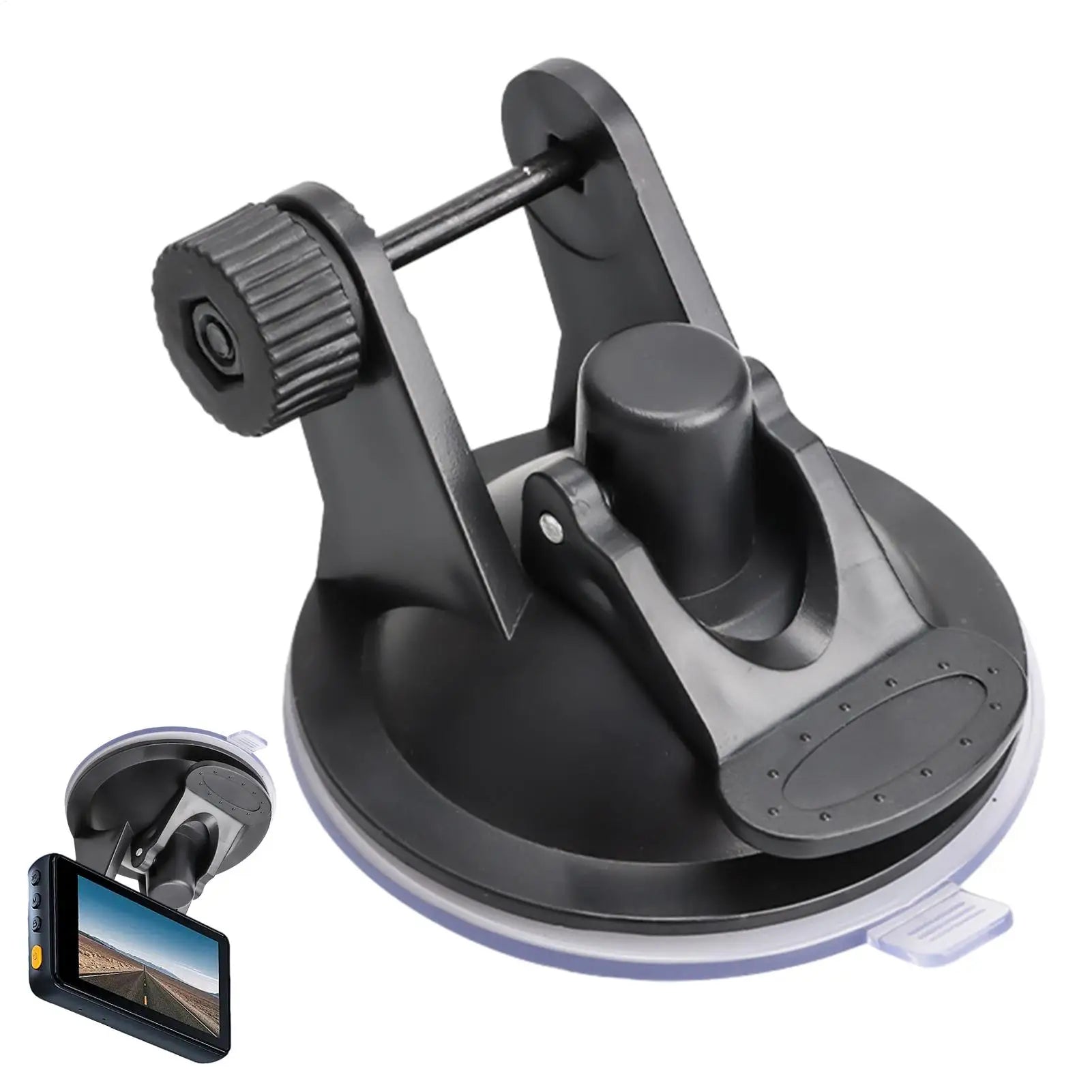 DashcamMount Universal Camera Suction Mount 180 Degree Adjustable Dash Cam Holder For Car Dashboard Windshield Driving Recorder Qme