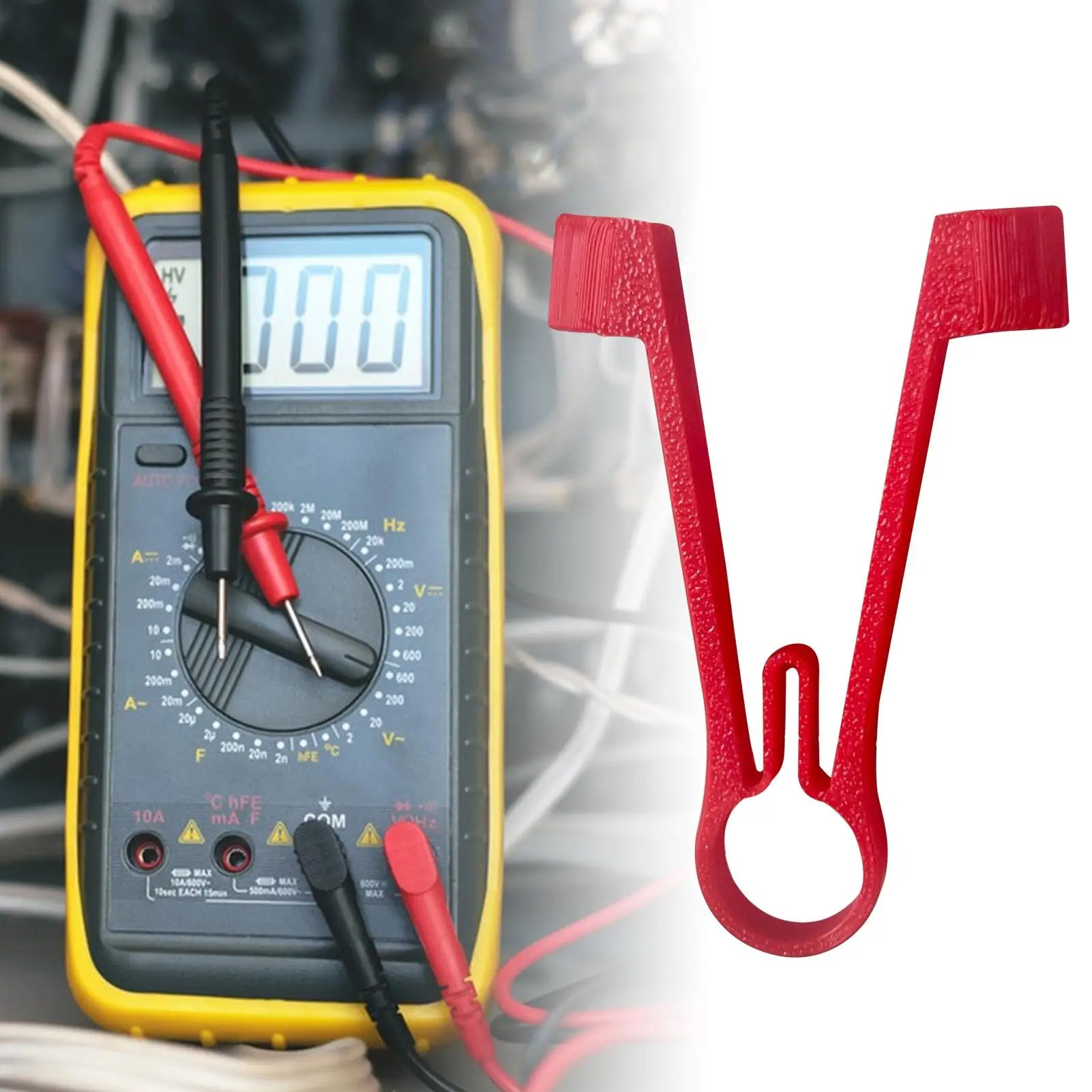 Holder Multimeter Probe Test Meter Probes Clamping Tool Electrical Qme