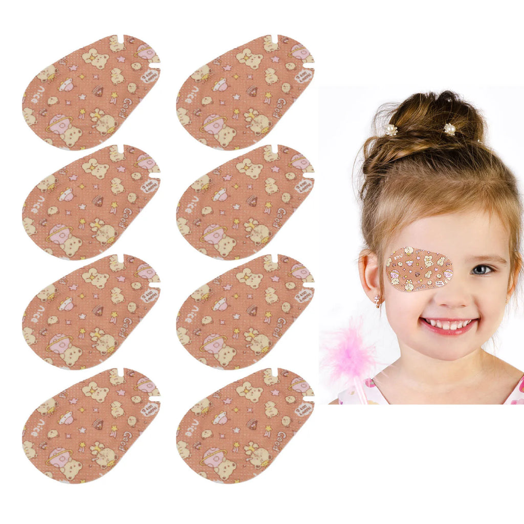Kids Eye Patch Pad Soft Adhesive Super Thin Blocking Eye Patch Pad Breathable Eye Recovery for Home School Hospital Outdoor Qme