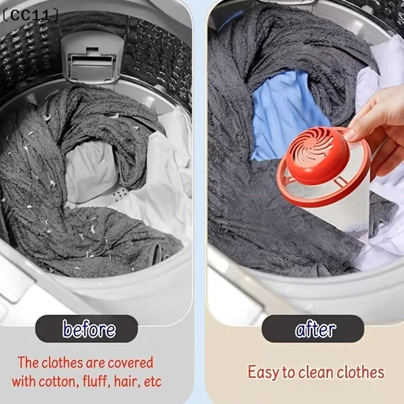 Floating Laundry Balls Built-in Pod Compartment Pet Hair Lint Catcher Qme
