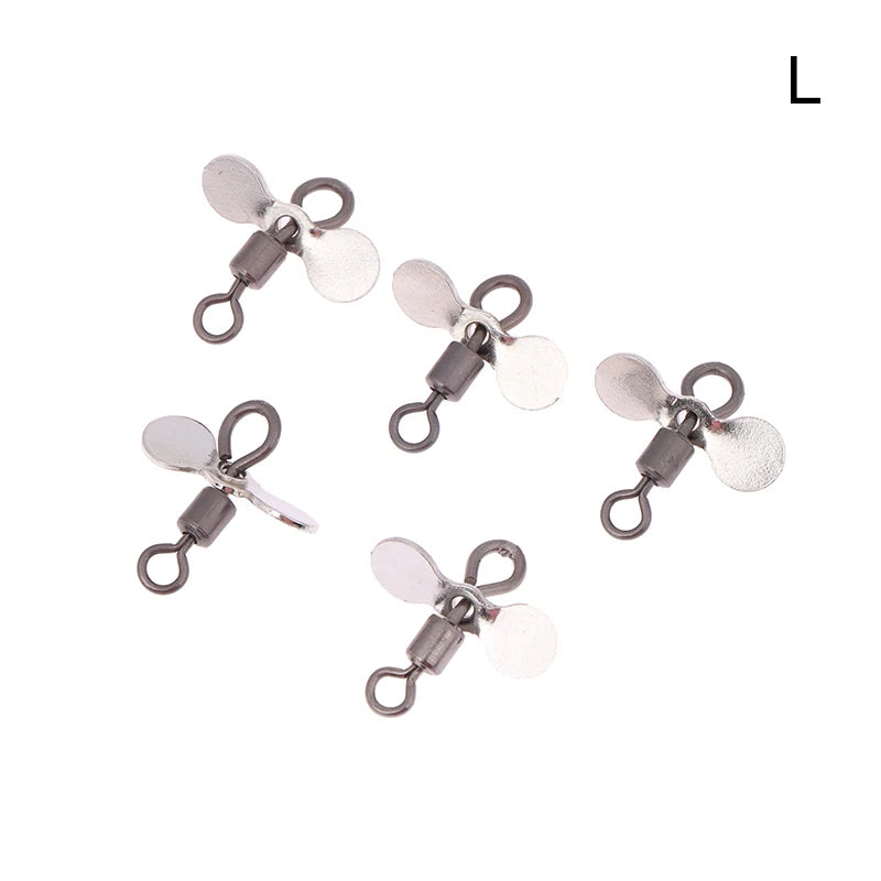 Plug Casting Fishing Propeller Blade Turbo Spinner Blades DIY Lure Qme 2 Silver