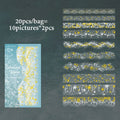 Dreamy Starry Galaxy Long Sticker Pack, Healing High-Value Creative Material, Perfect for Collage & Gift Wrapping Qme B