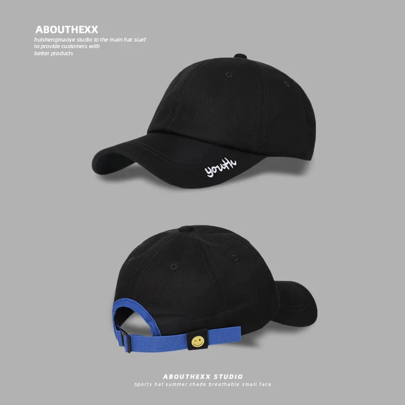 Versatile Youthful Sun Hat Face-shaping Qme black One Size
