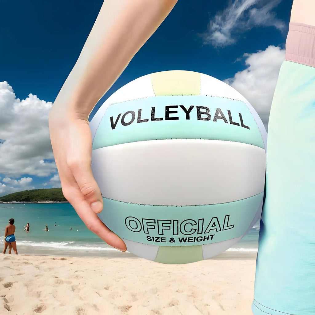Professional Volley Ball Thickened Surface Soft Leather Volleyball Waterproof Game Play Volleyballs for Womens Mens Qme