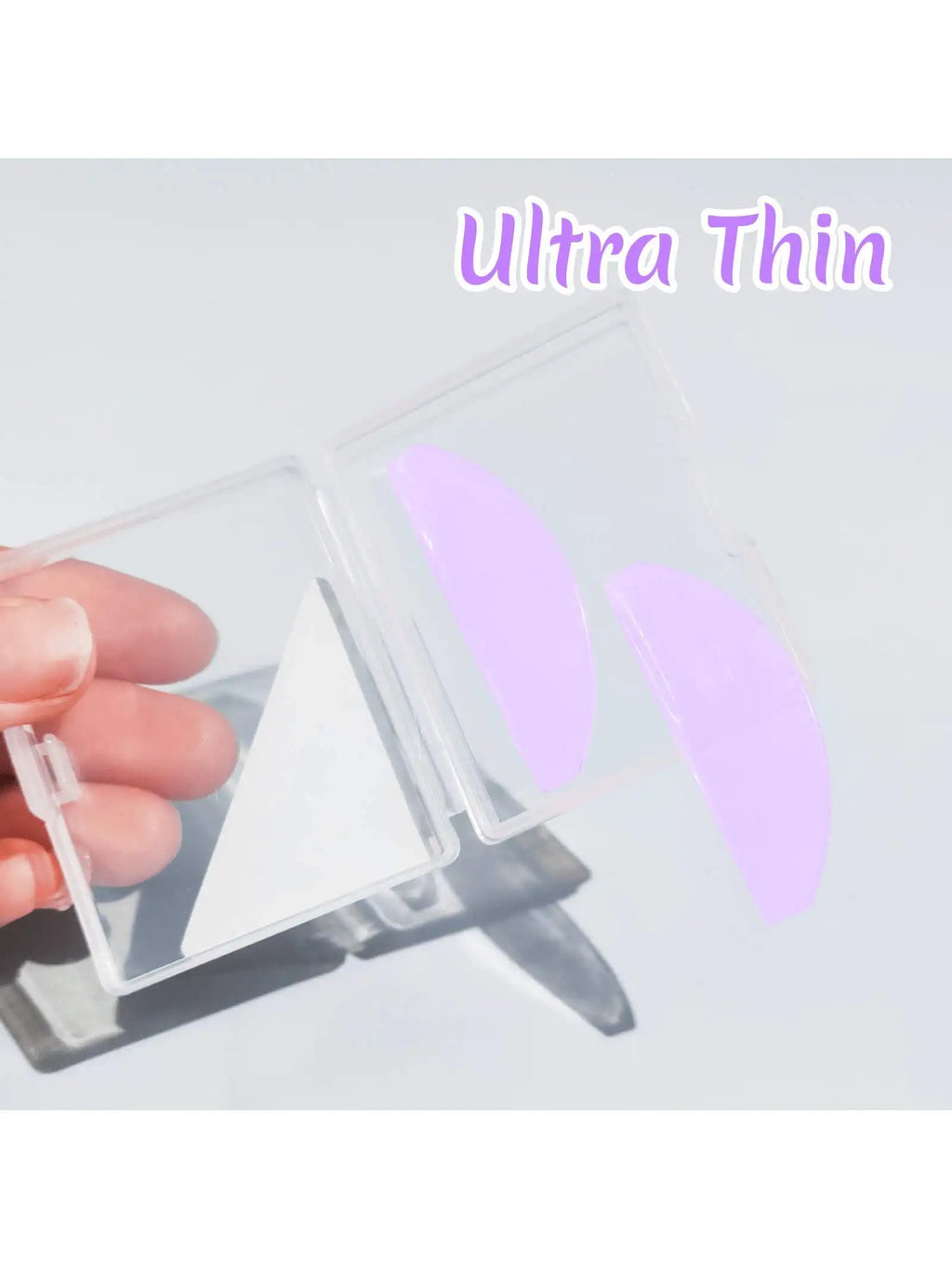 1 Pair Softening Lash Lift Pads Reusable Eye Patches Ultra-thin Good Qme purple