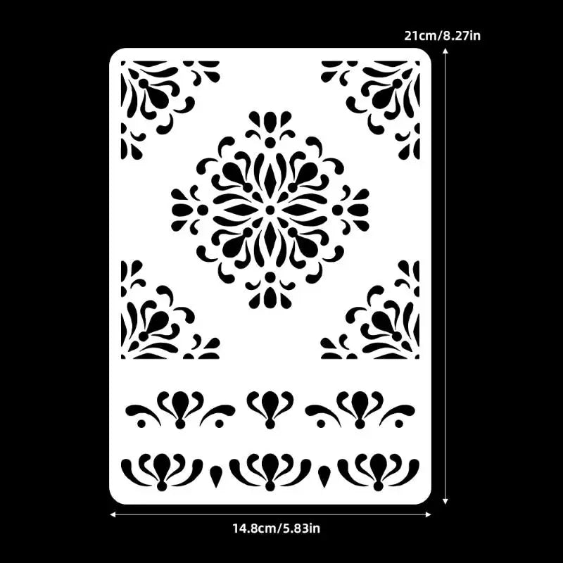 DIY Scrapbooking Reusable Bird Pattern Stencil Card Making Crafts Qme A2