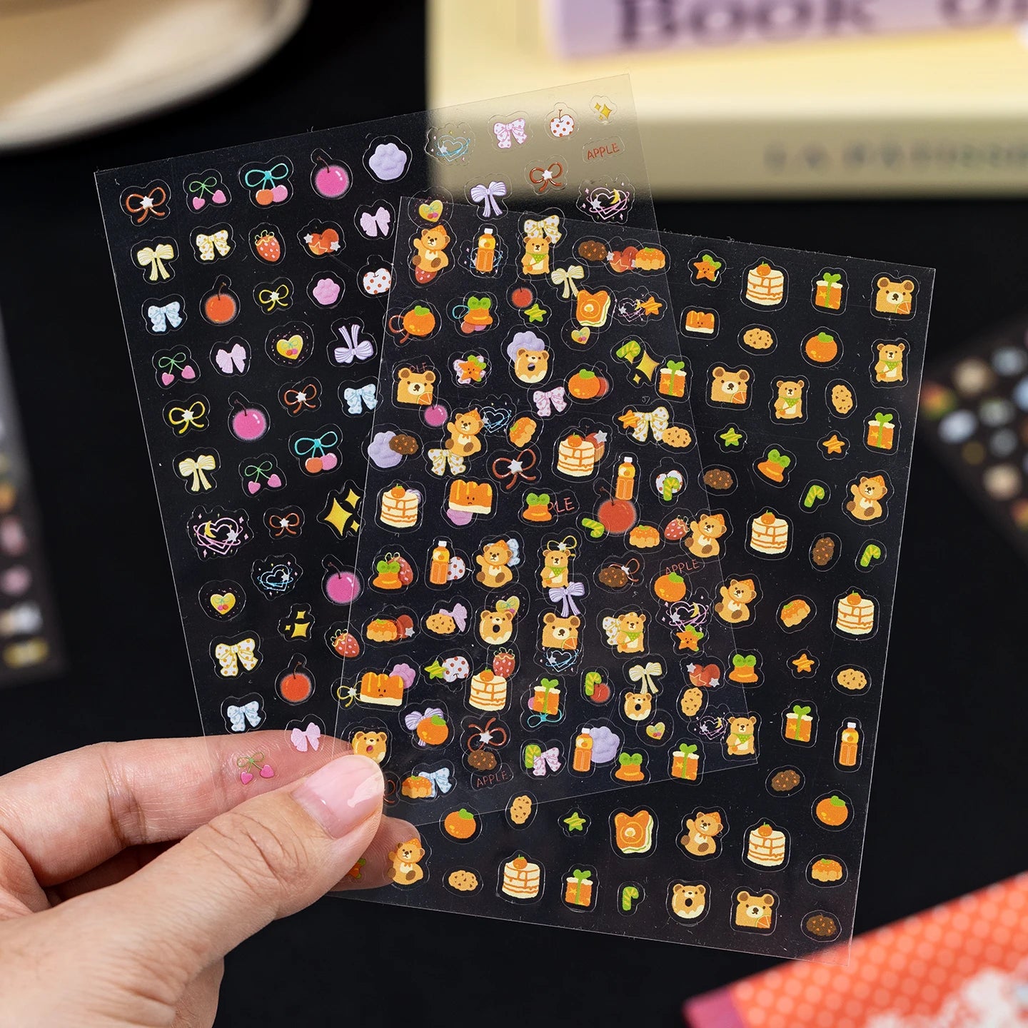 32 Pcs Kawaii Cartoon food shapes Sticker Book Cute Decorative Romantic Handbook Scrapbook Stickers Korean Stationery Supplies Qme