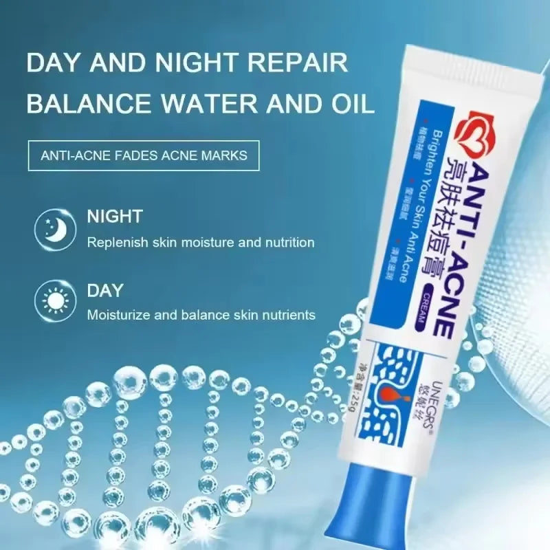 Herbal Acne Removal Face Cream Clears Pimple Scar Black Dots Gel Acne Treatment Shrink Pore Skin Whitening Lightening Ointment Qme