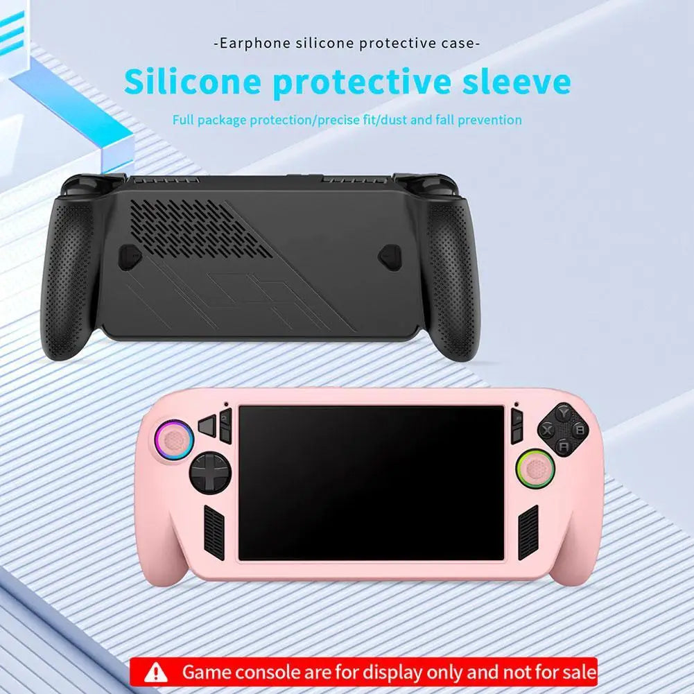 For ROG For Xbox Ally X Handheld Silicone Protective Case Non-slip And Anti-fall Protective Cover Soft Durable Easy To Install Qme
