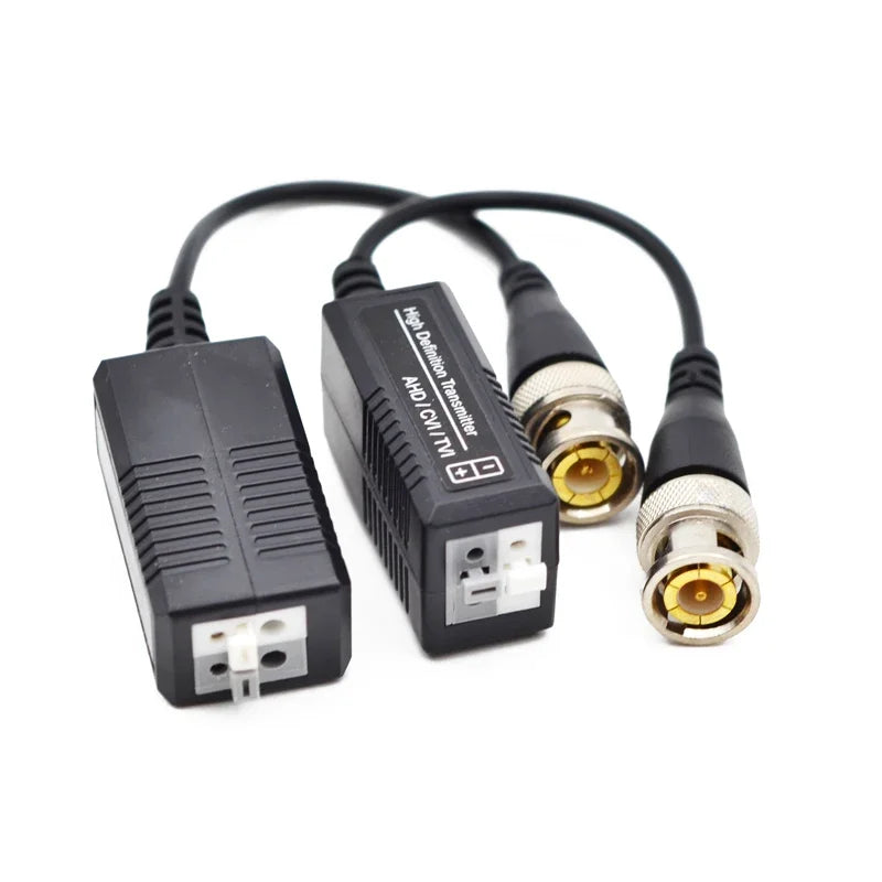 ESCAM 2PCs 3000FT Distance UTP Video Balun Twisted CCTV Balun Passive Transceivers BNC Cable Cat5 CCTV Adapter Qme